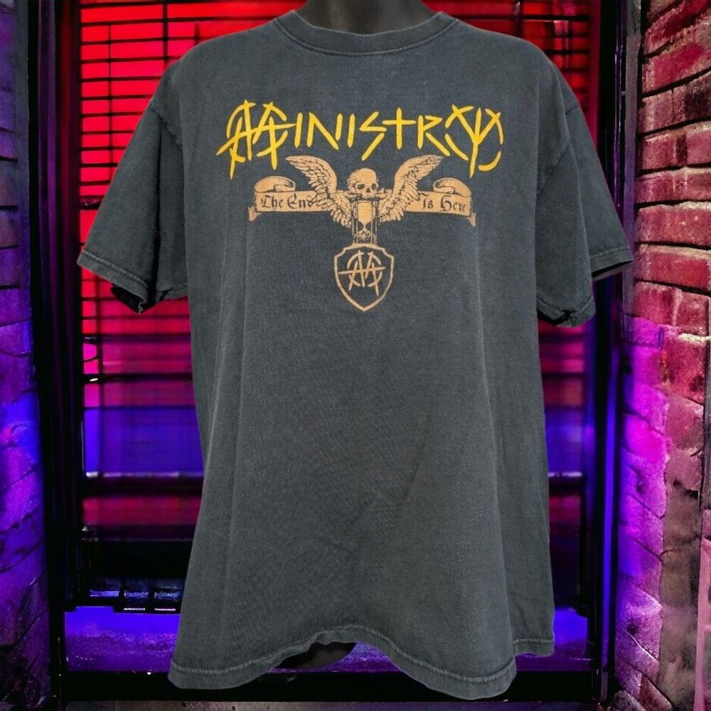 Ministry The End Is Here c-u-la tour T-shirt, Large